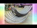 Production line for corrugated metal pipes assembly