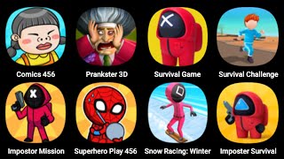 Comics 456, Prankster 3D, Survival Game, Survival Challenge 3D, Impostor Mission, SuperHero Play 456 screenshot 5