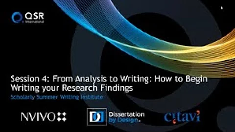 Webinar: From Analysis to Writing - How to Begin W...