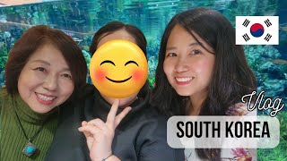 (한국어 브이로그) 5년만의 엄마와 동생과 데이트 - 한국 가족 방문기