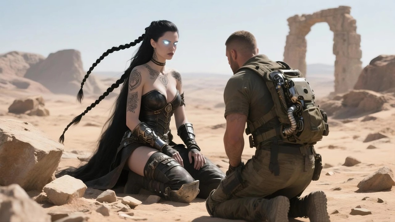 While Tending Her Wound, She Stared at Me — _Careful Human… I'm Not Just Any Woman.._