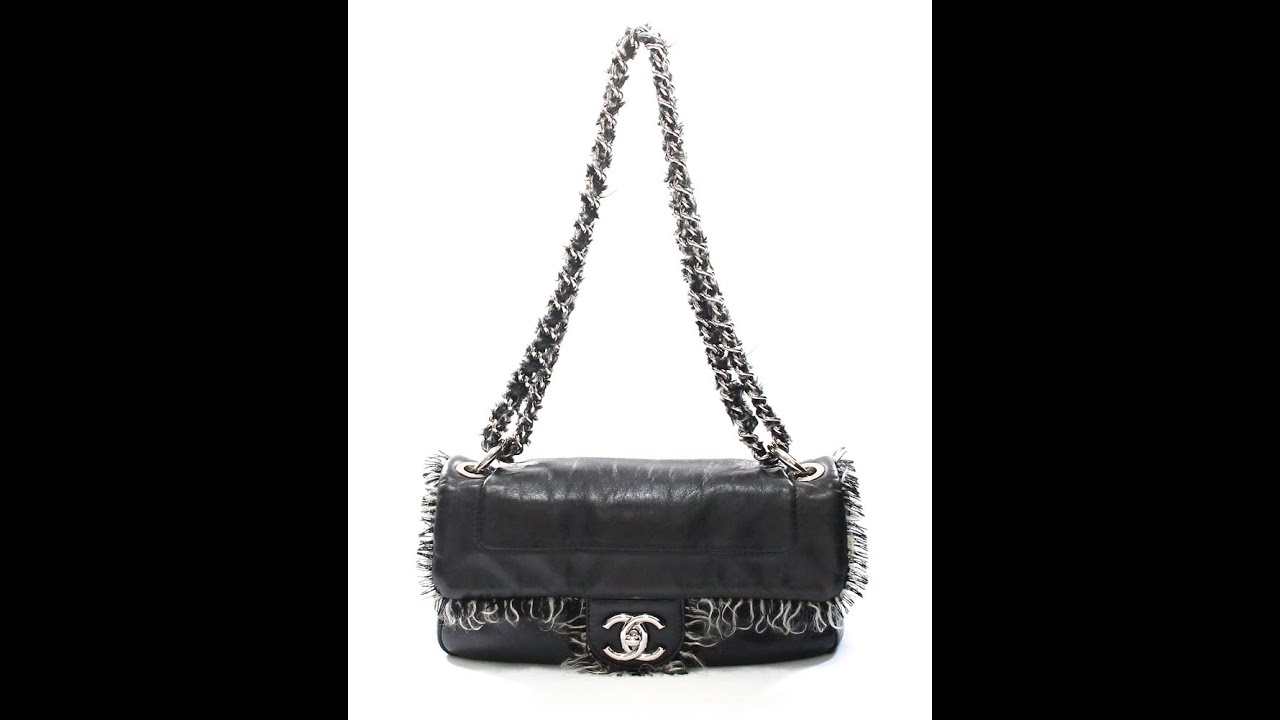 chanel big black purse