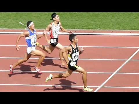 2012全中陸上千葉 男子200m 準決勝3組 2012 08 20