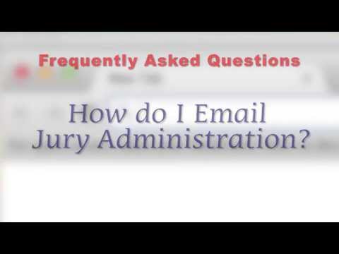 Chapter 12: How do I email Jury Administration?