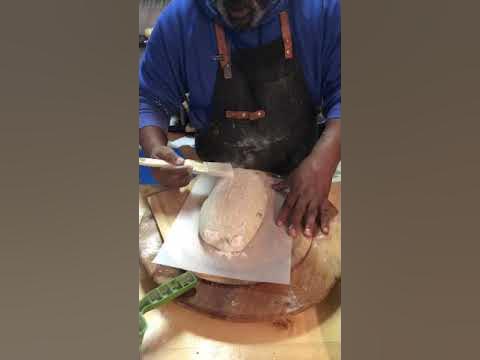 Baking Bread with Stencils for a Crust Treatment 