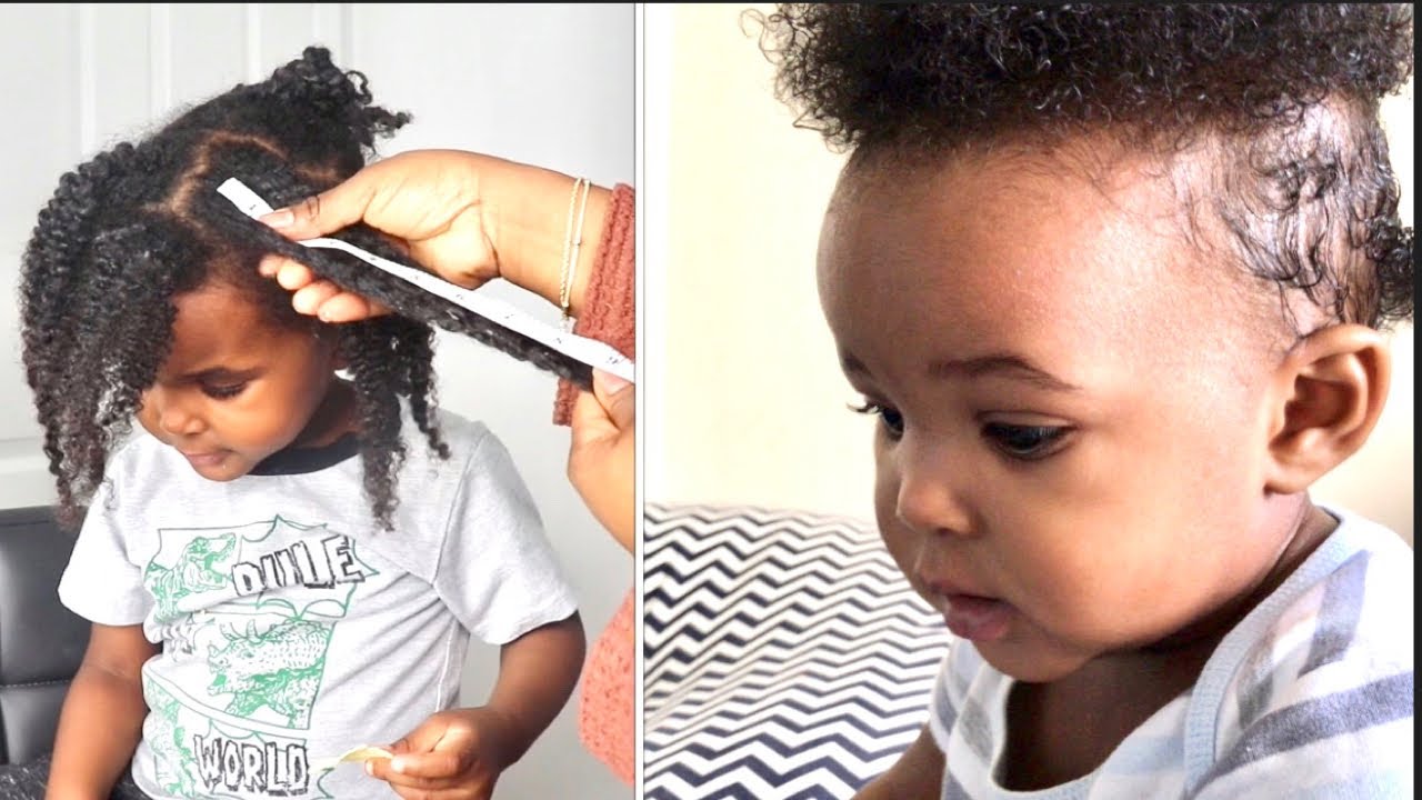 TODDLER 3 YEARS NATURAL HAIR Growth LENGTH CHECK WITH BEFORE AND AFTER ...