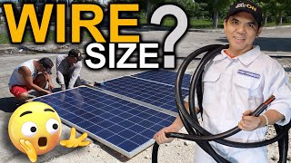 EASY Guide for SOLAR WIRE Size - (Tagalog)