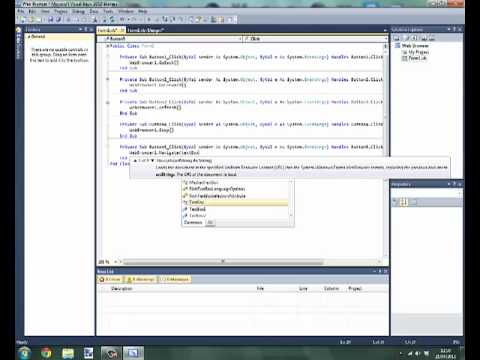 How - To | Create An Advanced Web Browser In Visual Basic 2010 Express