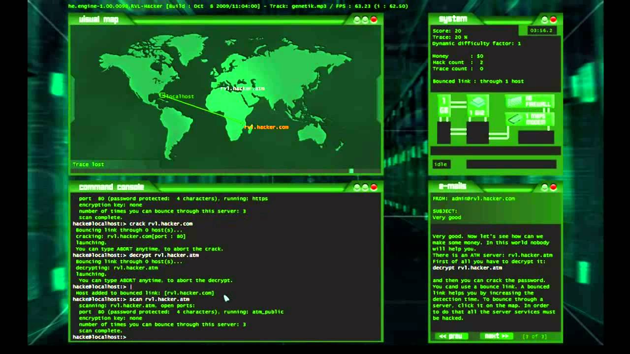 Hacker Simulator Tutorial - Tracermonitor und Acc Grab 