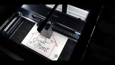 Makeblock Laserbox - Bring Sketch to Life - Test start