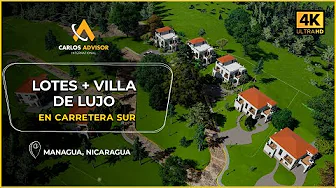 Lotes de Lujo + Villa Disponible en Carretera Sur, Managua