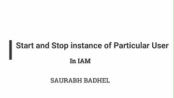 Start and stop instance from particular users