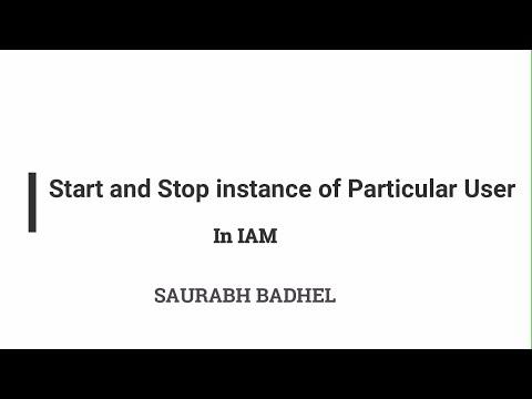 Start and stop