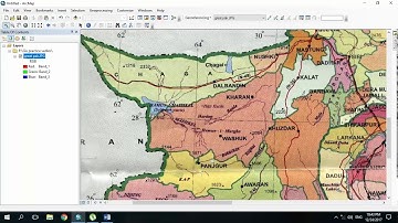Georefrencing a Map in Arc Gis Part 1 Pashto