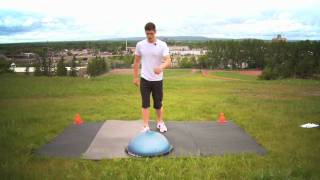Bosu Step Up, Hip Flex