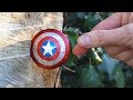 Throwing captain americas mini titanium shield  brainfootv