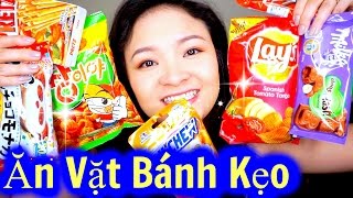 Thử Ăn Vặt Bánh Kẹo Nhật, Hàn Quốc, Mỹ | Try Snack and Candy ♡ BeeSweetiee