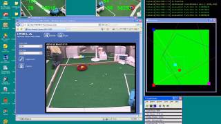 An experiment for camera calibration from motion of a robot