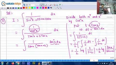 INDEFINITE INTEGRATION||PART06|JEE MAINS |EAMCET|ECET||2022 |PGT&TGT||#SAKALAVIDYA