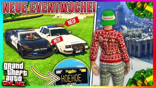 Schnee ist da + Kranke Eventwoche! 2 Polizei Autos, 4 gratis Autos, Railgun & mehr! GTA Online News