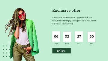 How to Create Countdown Timer | Ecommerce Website Timer | HTML CSS & JS | Part 5