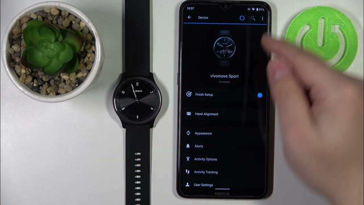 How to Change Watch Face on GARMIN Vivomove Sport Set Different Watch