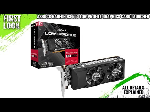 ASRock Radeon RX550 4GB Low Profile グラボ ASRock Radeon RX550 Low Profile 4GB (RX550 LP 4G