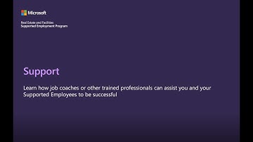 Microsoft Supported Employment Program Knowledge Center- Support