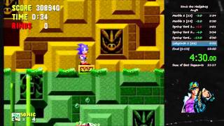 Sonic the Hedgehog speedrun in 11:57 in-game time (sIngle segment)