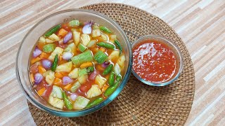 Acar dan Sambal Pelengkap Nasi Kebuli, cocok juga buat kuah asinan buah