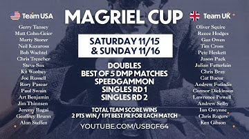 2025 Magriel Cup Day 2 - UK vs USA Singles Matches