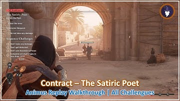 AC MIRAGE VALLEY OF MEMORY DLC | THE SATIRIC POET CONTRACT - SEQUENCE REPLAY [ALL CHALLENGES]