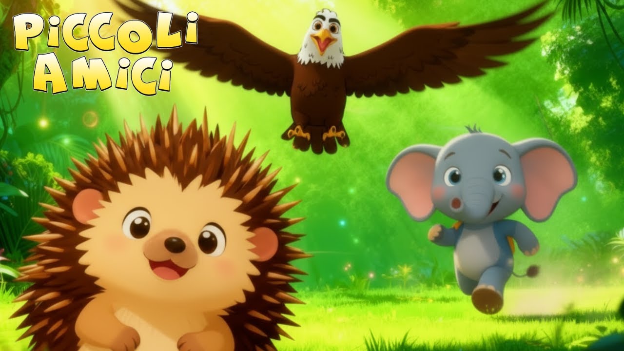 L’Aquila, il Riccio e l’Elefante 🦅🦔🐘 | Canzone per Bambini Super Divertente!