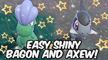EASY Shiny Bagon and Shiny Axew Hunting Location! Pokemon Violet!