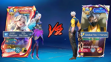 HOW I DESTROYED A TOP GLOBAL HANZO USING THIS BROKEN SELENA COUNTER BUILD!