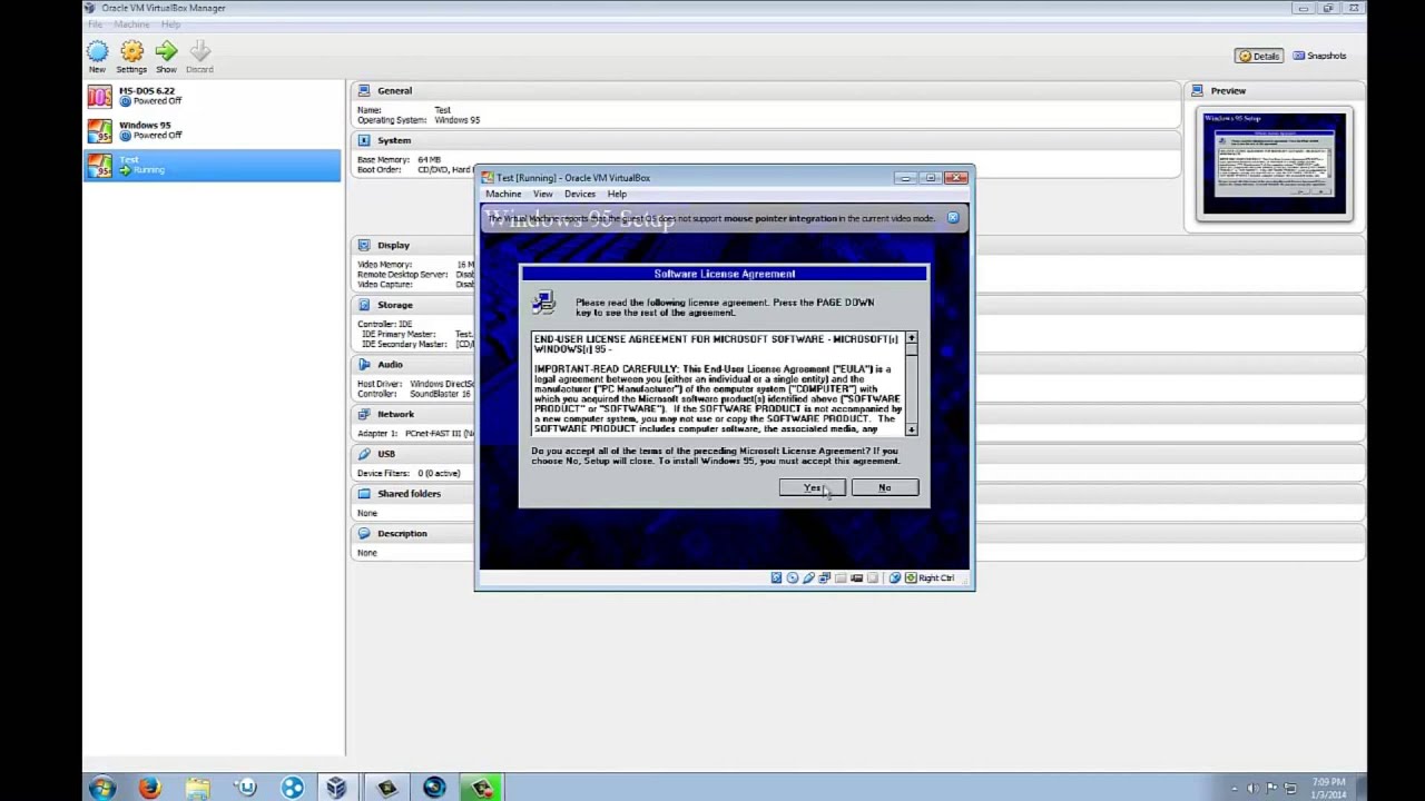 Download Windows 95 Virtualbox Image