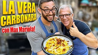 MAX MARIOLA mi insegna la VERA CARBONARA!! @ChefMaxMariola