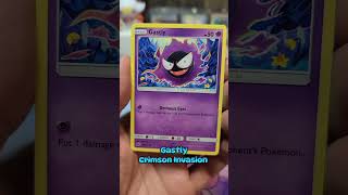 👻GASTLY from Crimson Invasion #pokemoncards #pokemon #ghostpokemon #gastly
