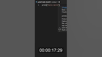 Hello World Program Speedrun in Python