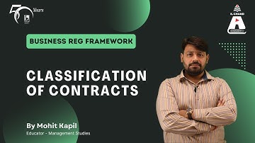 Classification of Contracts | Business Reg Framework | S Chand Academy