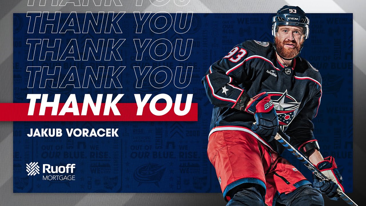 The Columbus Blue Jackets thank Jakub Voracek for his time on the team