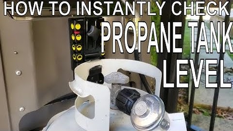 How To Check the Propane Level on an LP tank -  Measure W/ Weber Q Gas gauge Grill Weight