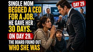 Single Mom Begged a CEO for a Job He Gave Her 30 Days.On Day 29,The Board Discovered Her True Identi
