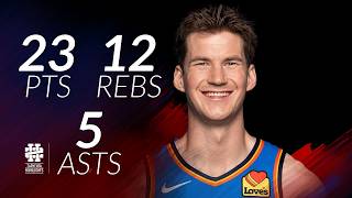 Branden Carlson 23 pts 12 rebs 5 asts vs Nuggets 25/26 season