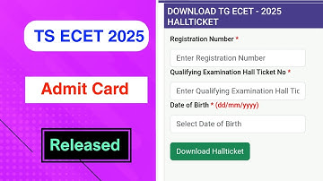 TS ECET 2025 Admit Card Released | TS ECET Admit Card 2025 Out | MDE