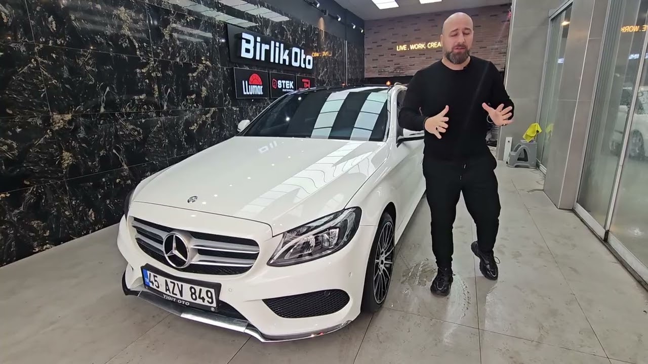 2016 Mercedes C200Komple Onarım Polisaj Boya Düzeltme Göçük Giderme Tech Crystal Seramik Kaplama...