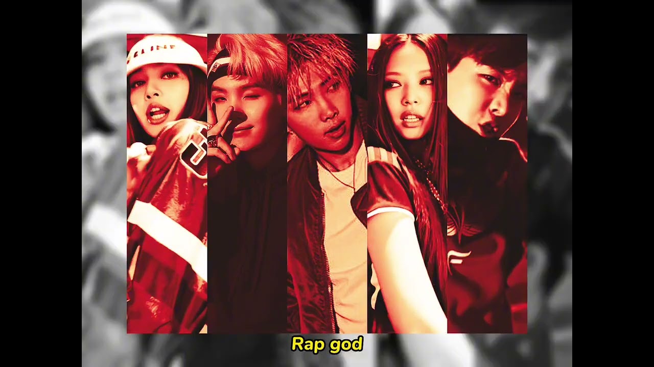 (AI) BTS \u0026 BLACKPINK RAP LINE 'RAP GOD BY EMINEM' COVER