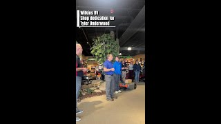 Tyler Underwood Shop Dedication at Wilkins RV Churchville