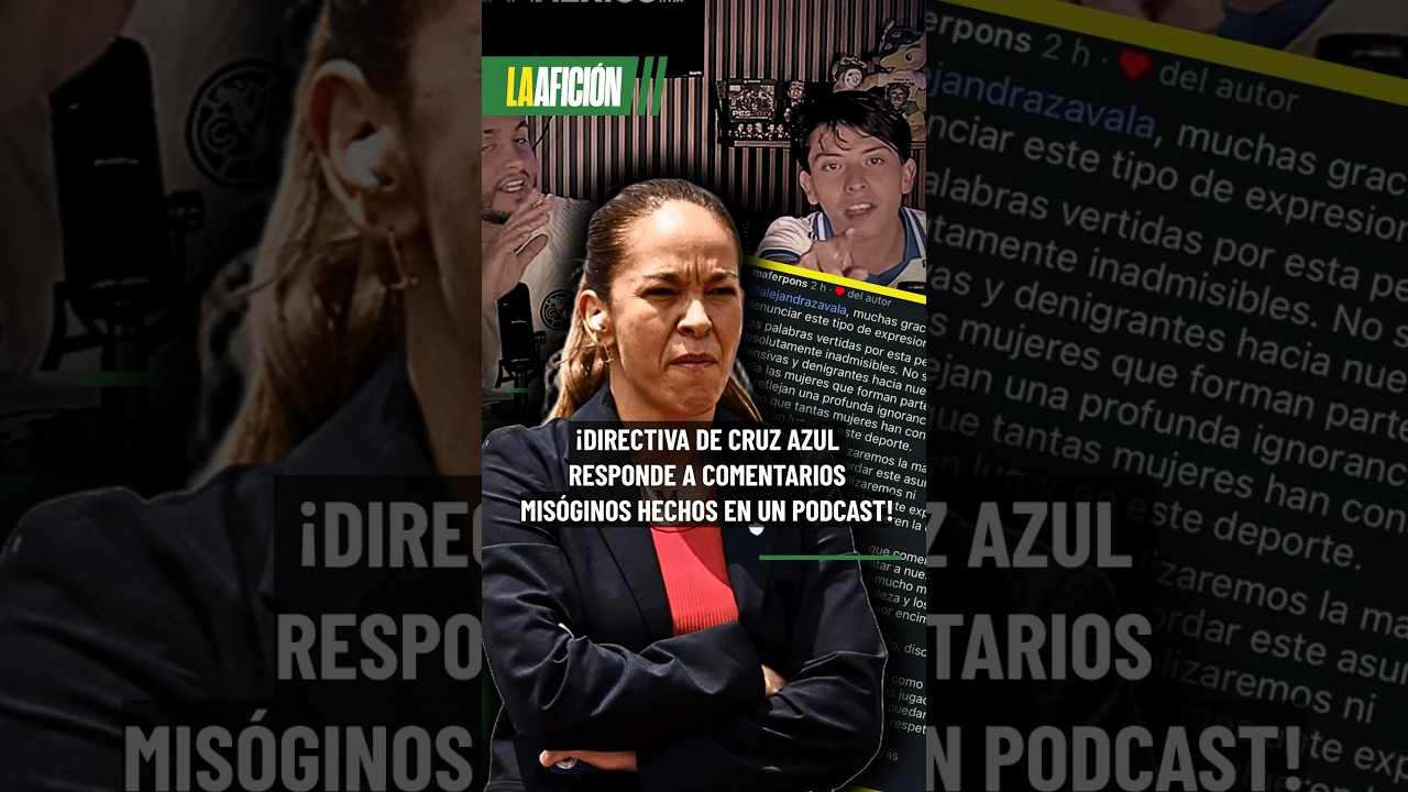 ¡DEPLORABLE! Conductor de un podcast lanza insultos misóginos y se*ual*s a jugadoras de Cruz Azul