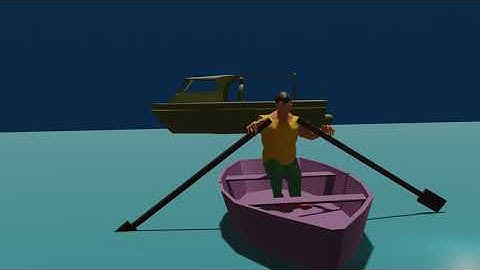 AMAZING ROWING BOAT ANIMATION